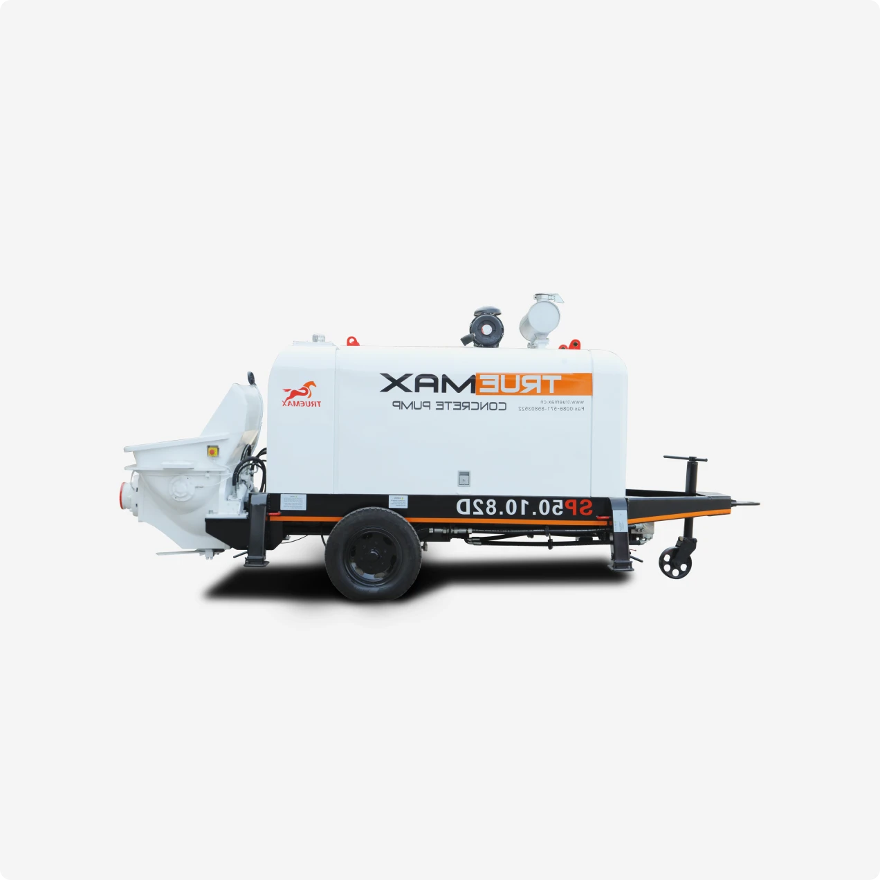 SP50.10.82D Stationary Concrete Pump — Small Diesel Trailer Pump
