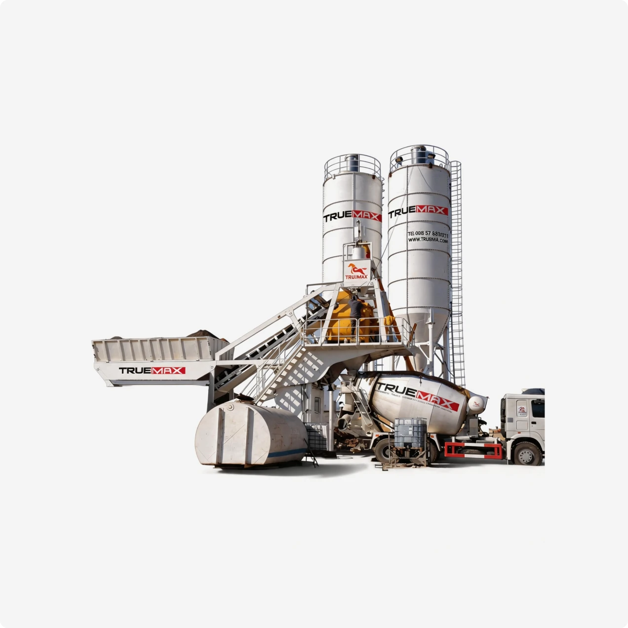 CBP60M (HZSY60) Mobile Concrete Batching Plant — 60 m³/h, Trailer-Mounted