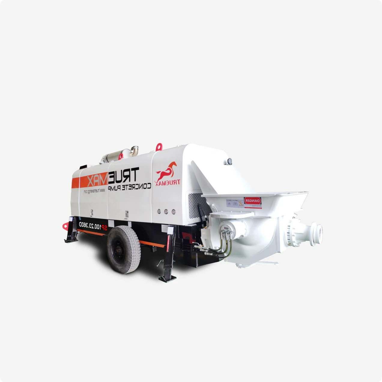 SP100.23.360D High Pressure Stationary Concrete Pump — 23 MPa for High-Rise