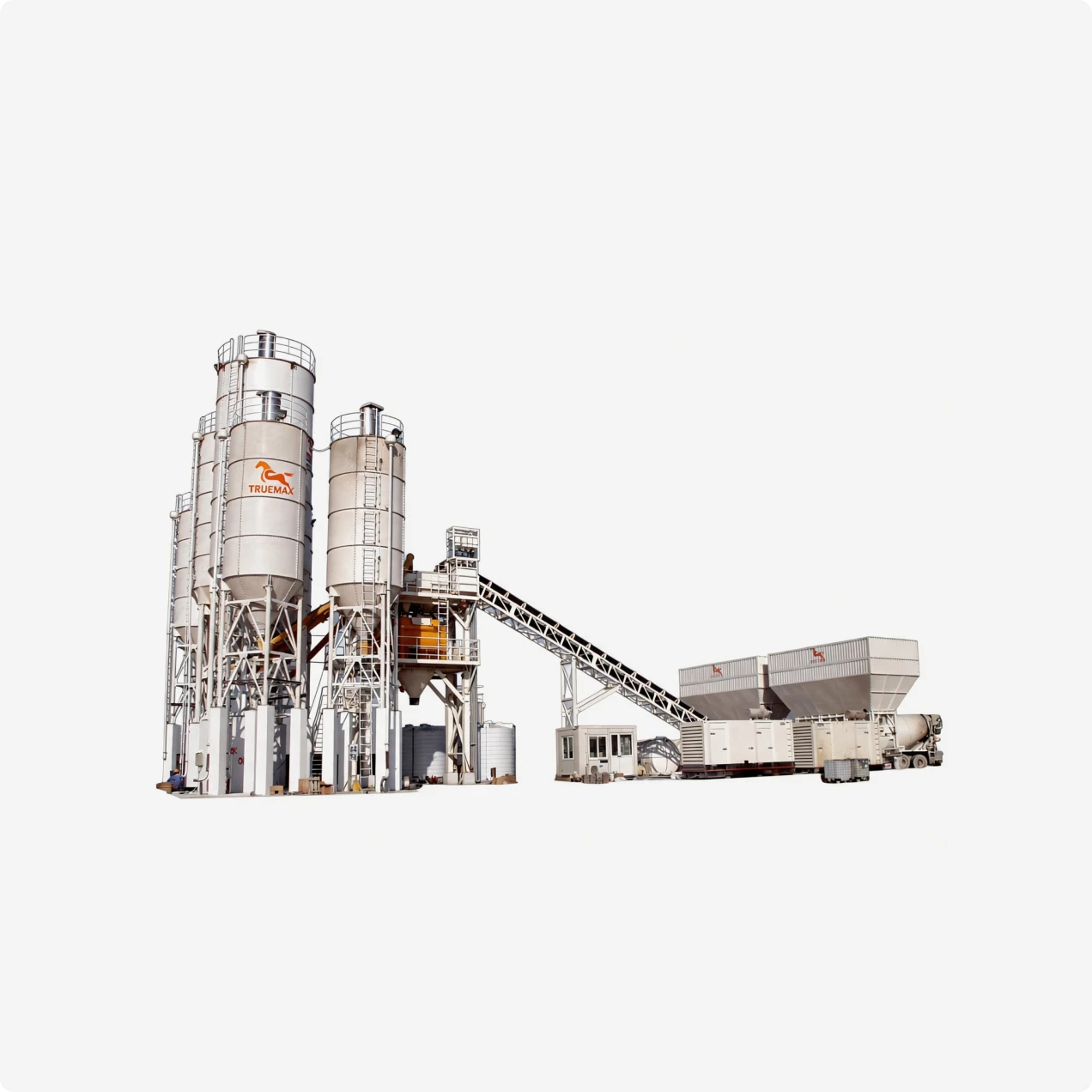 CBP180S (HZS180) Stationary Concrete Batching Plant — 180 m³/h